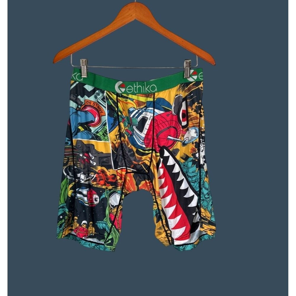 Ethika Mens Graphic Print Boxer Briefs XL